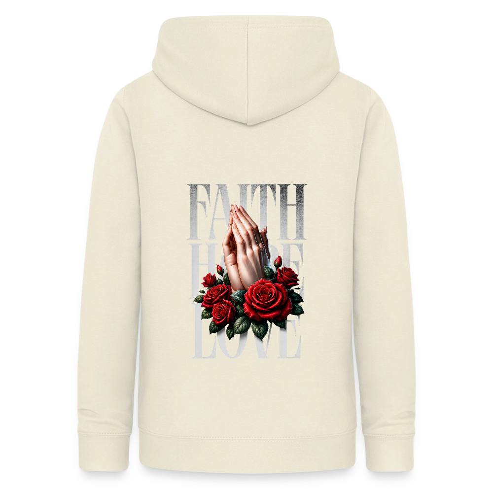 FAITH, HOPE, LOVE Hoodie - vanilla