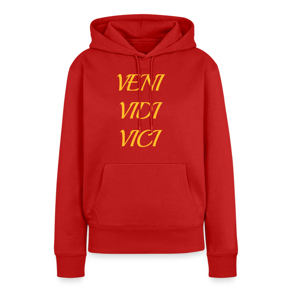 Veni, vidi, vici Premium Hoodie - red