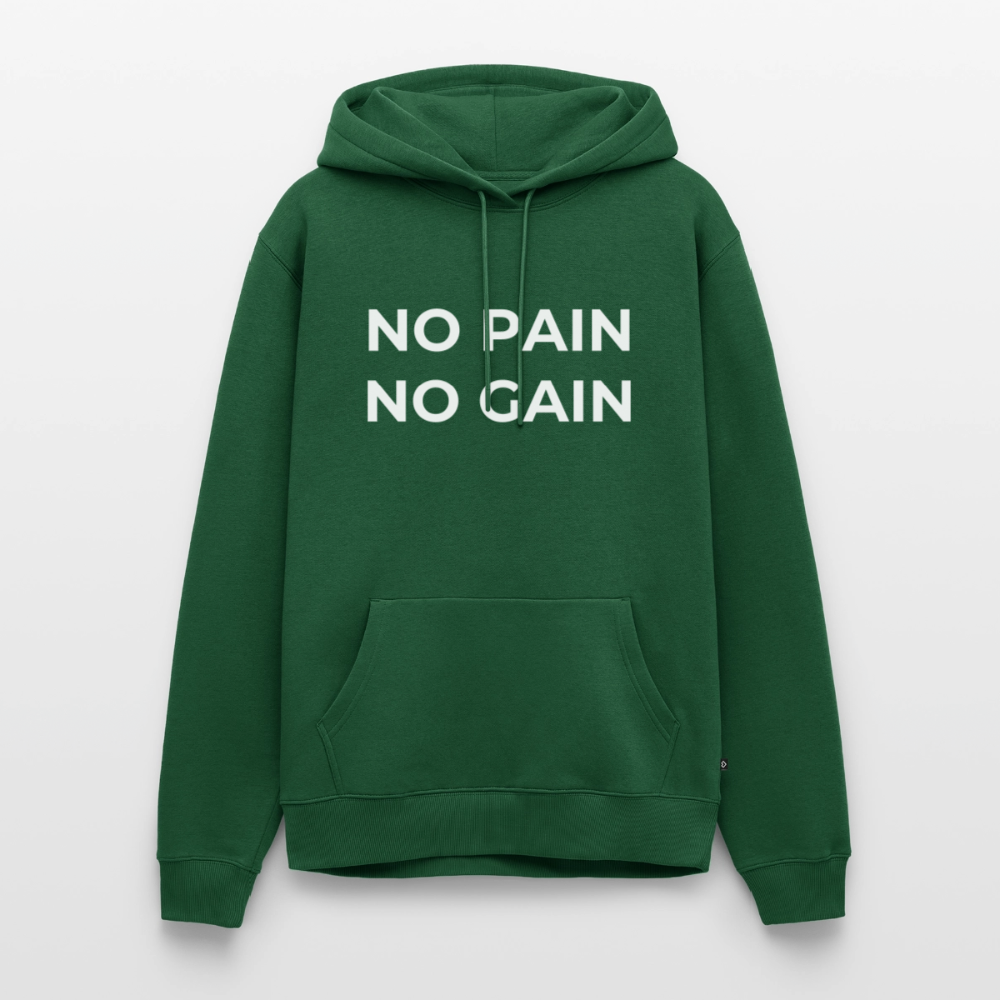 NO PAIN NO GAIN Premium Hoodie - bottle green