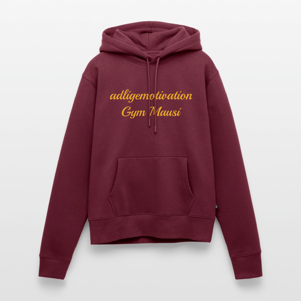 Gym Mausi Premium Hoodie - burgundy