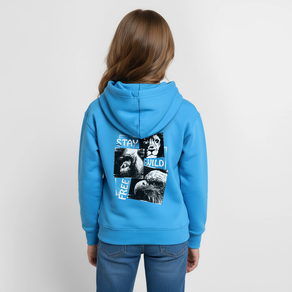 STAY WILD Hoodie Teenager - sea blue