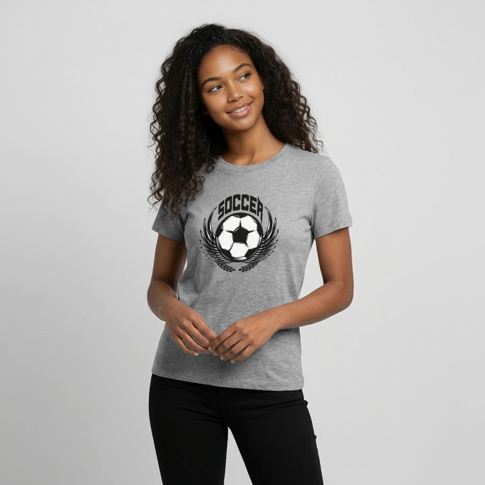 Fussball Premium Teenager T-Shirt - heather grey