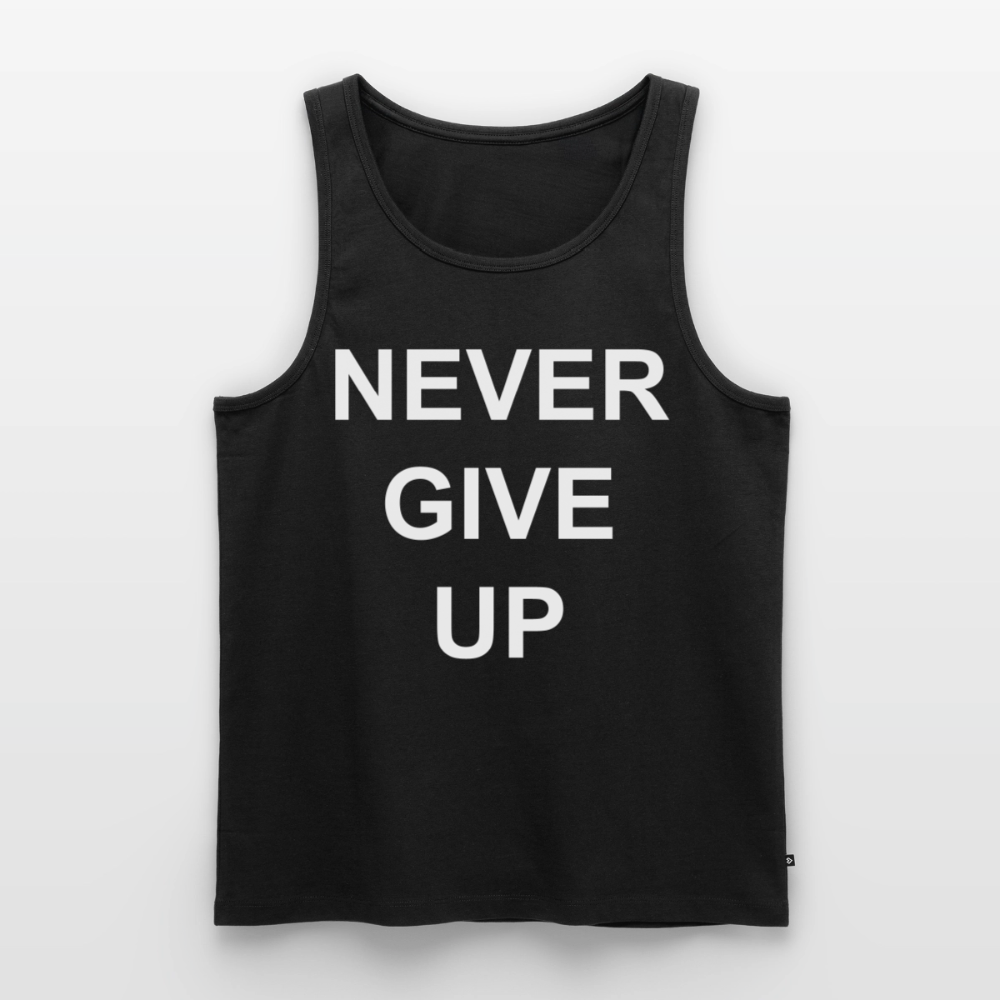 Never GIVE UP Premium Tank Top - black