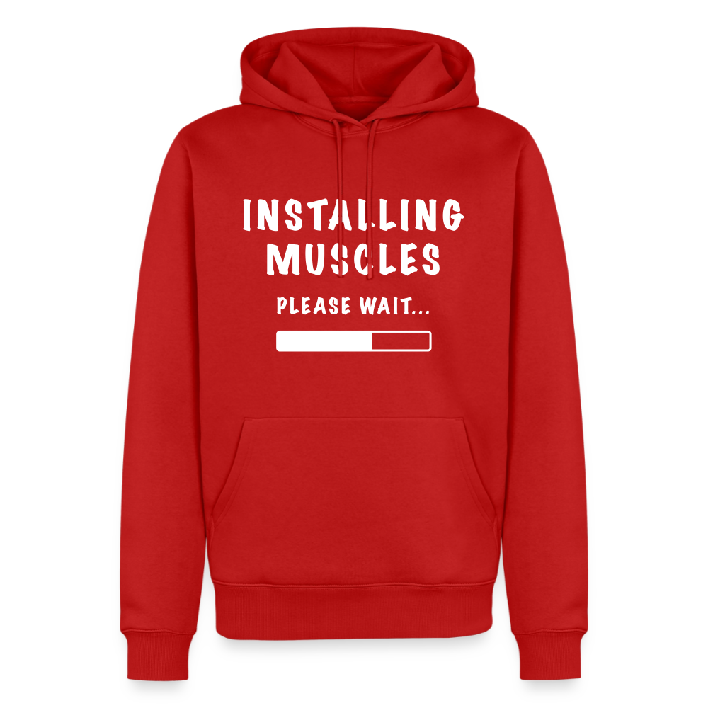 INSTALLUNG MUSCLES Premium Hoodie - red