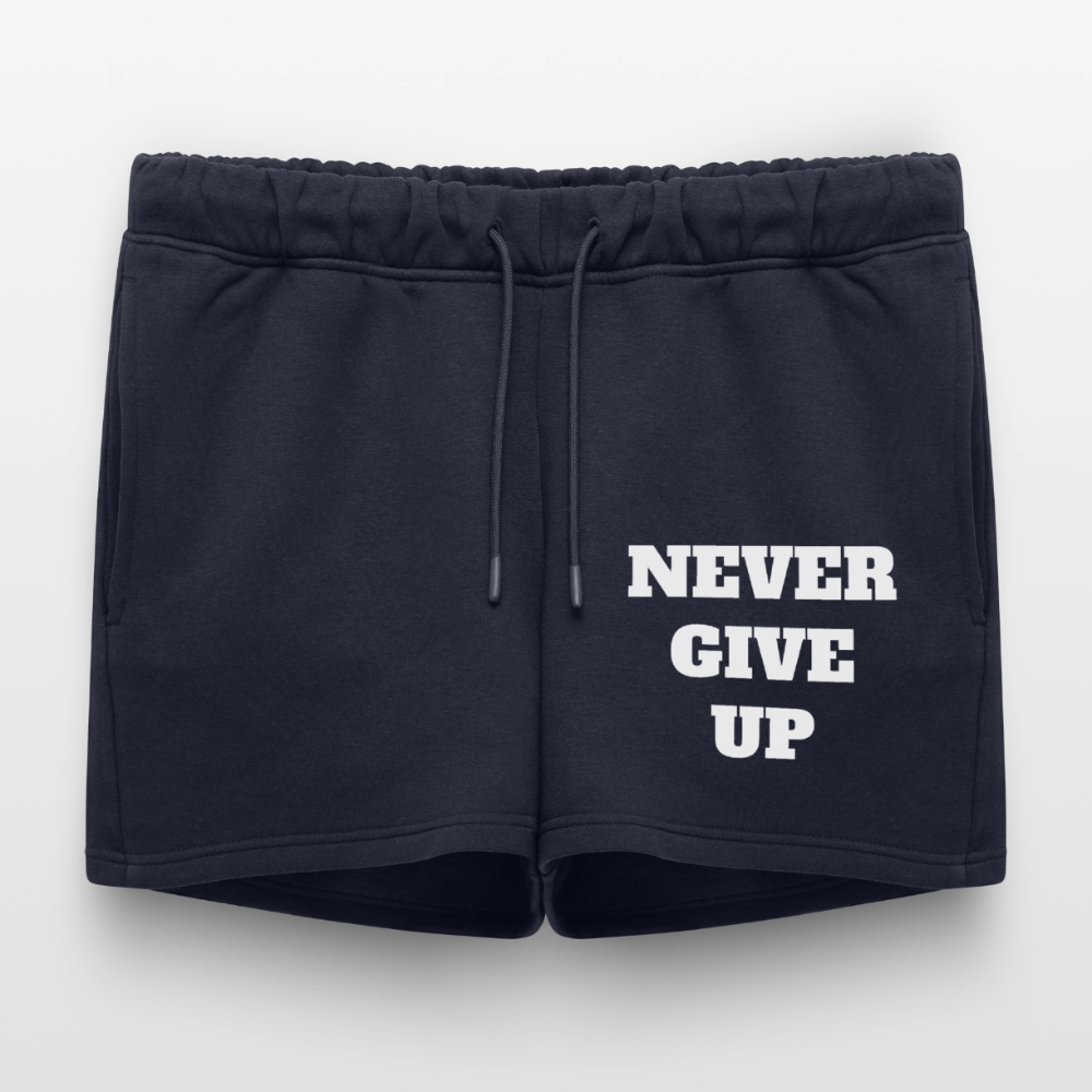 NEVER GIVE UP Premium Short - navy