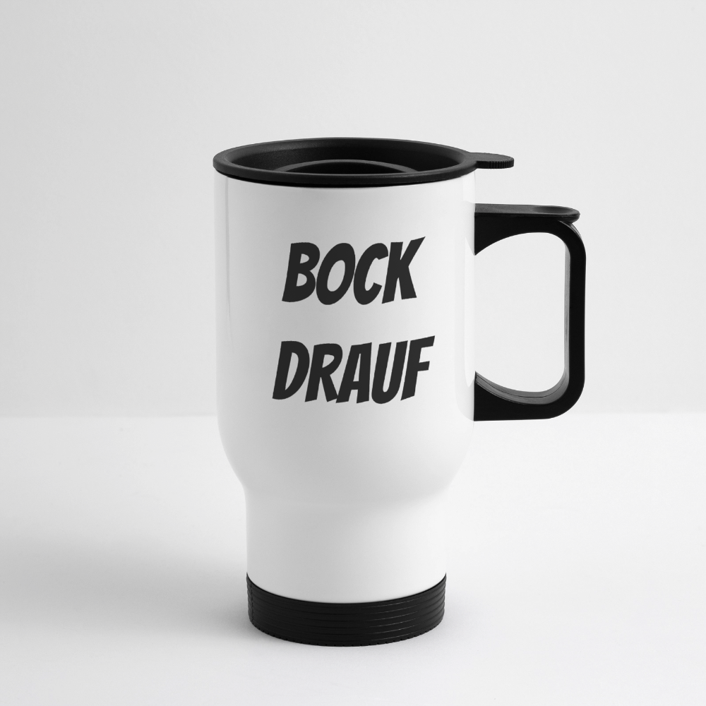 Bock Drauf Thermobecher - white