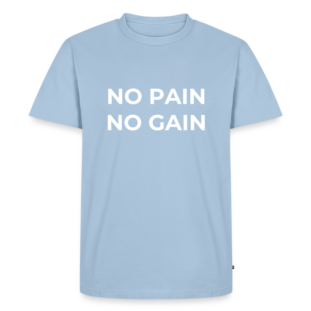 NO PAIN NO GAIN T-Shirt - light blue