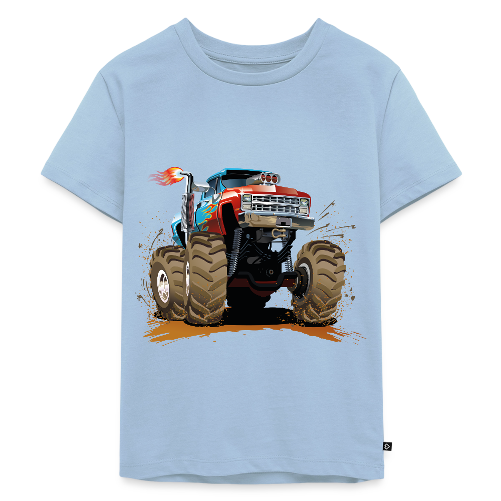 Monstertruck Premium Kinder T-Shirt - light blue