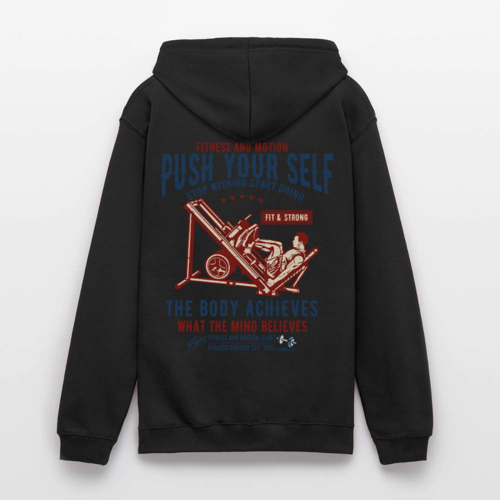 PUSH YOUR SELF Hoodie - black