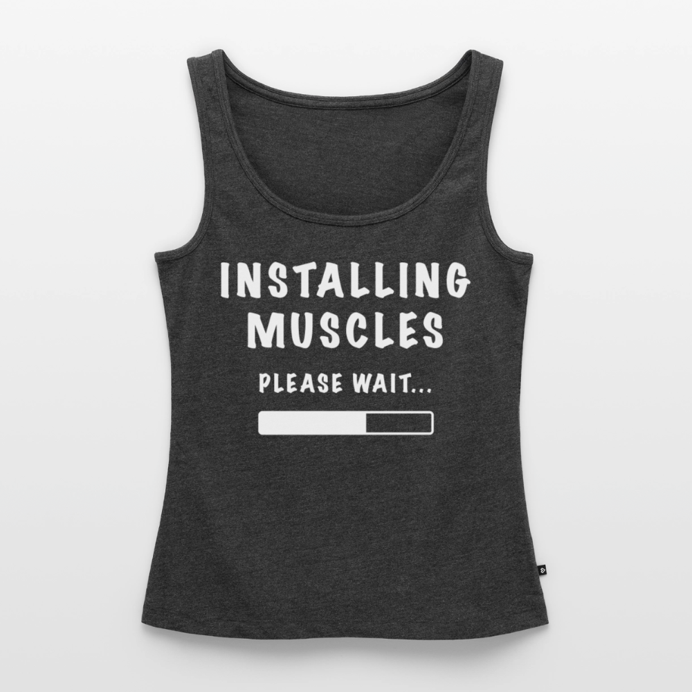 INSTALLING MUSCLES Premium Tank Top - heather anthracite