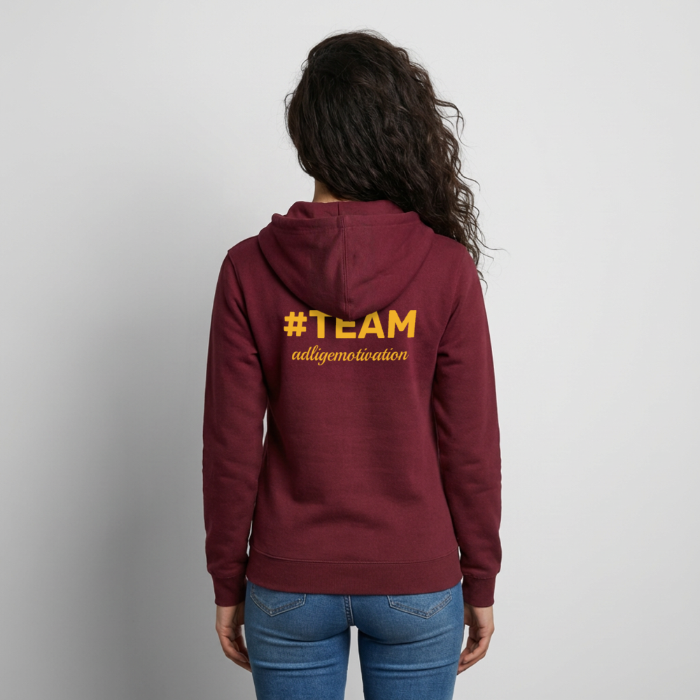 #TEAM adligemotivation Sweatjacke - bordeaux
