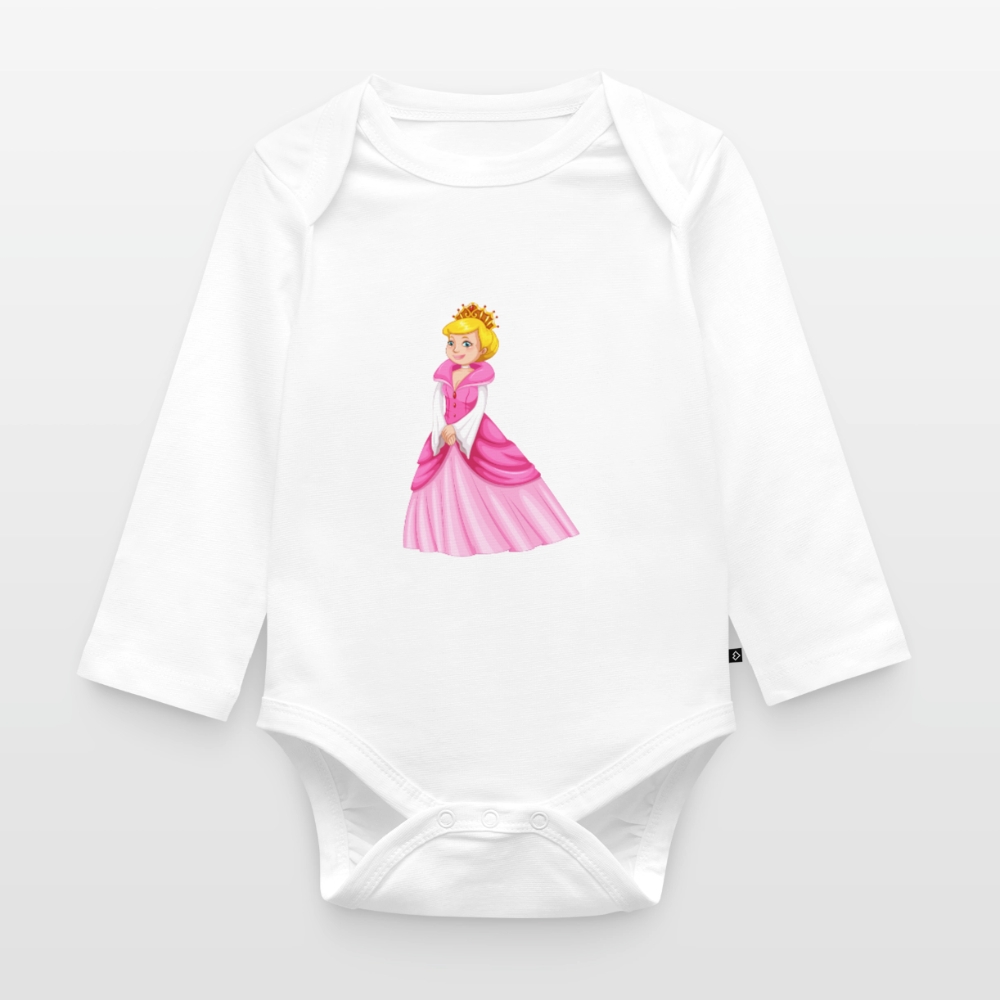 Prinzessin Premium Baby Langarm-Body - white