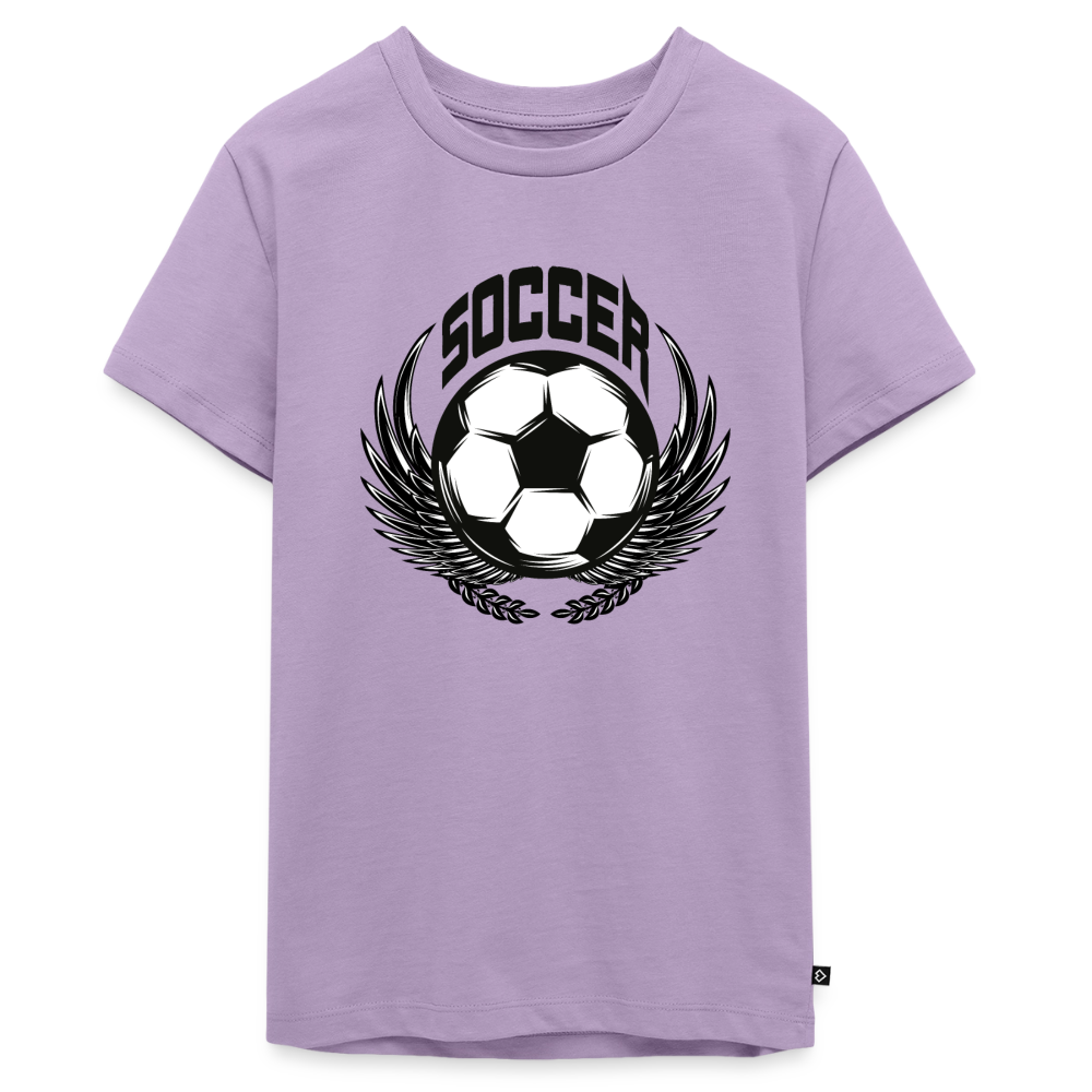 Fussball Premium Teenager T-Shirt - lavender