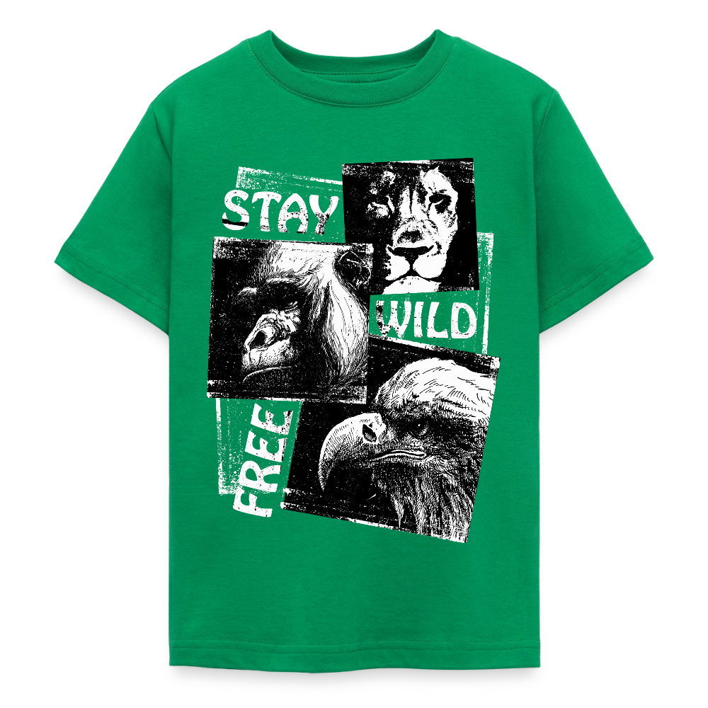 STAY WILD T-Shirt Teenager - kelly green