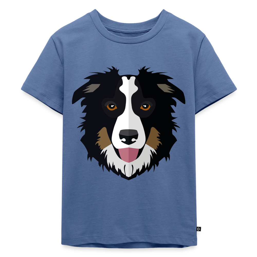 Hund Premium Kinder T-Shirt - stone blue
