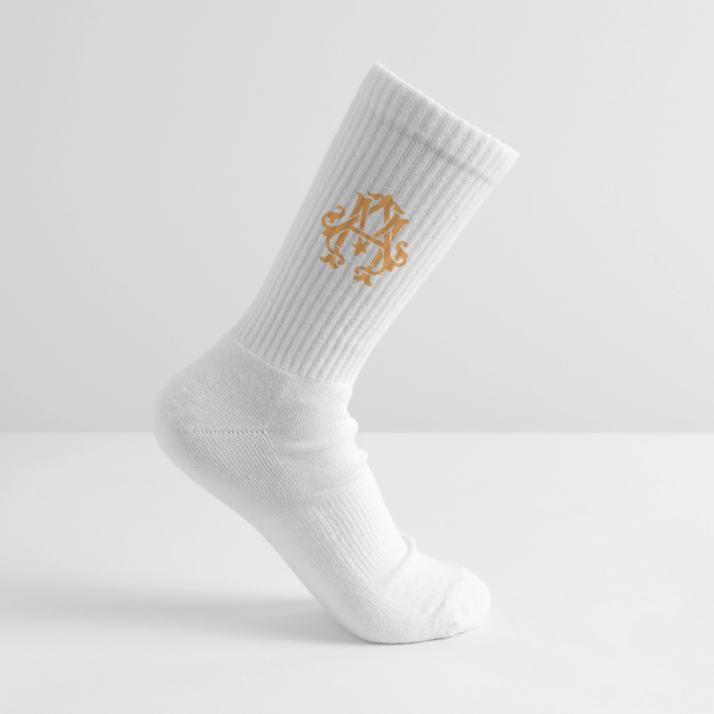 adligemotivations Logo Tennissocken - white