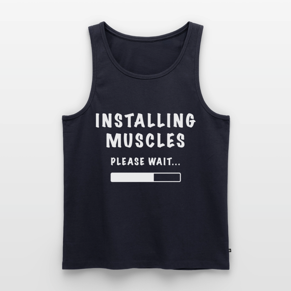 INSTALLING MUSCLES Premium Tank Top - navy