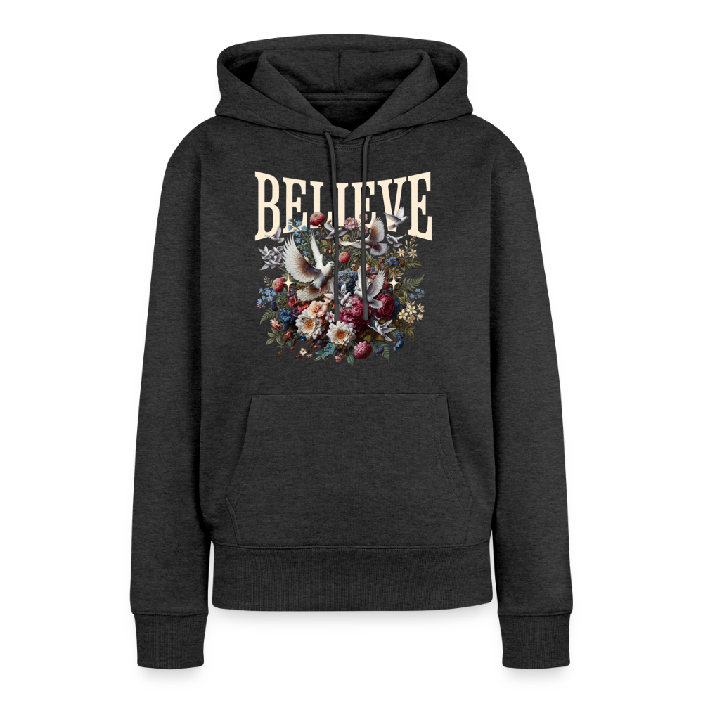 BELIEVE Premium Hoodie - heather anthracite