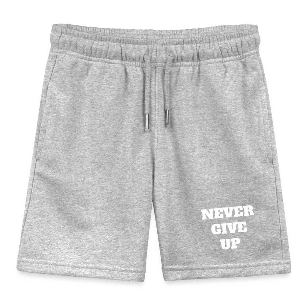 Never give up Premium Kinder Shorts - heather grey