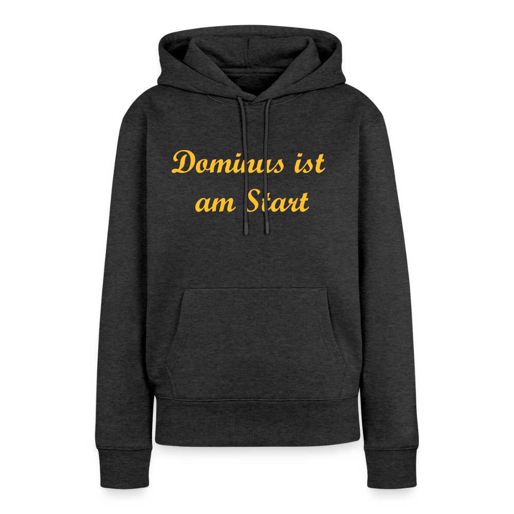 Dominus ist am Start Premium Hoodie Woman - heather anthracite