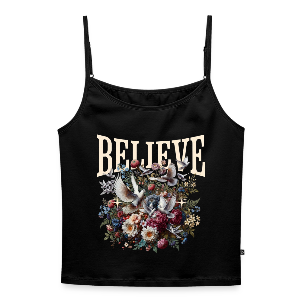 BELIEVE Premium Spaghetti Strap Top - black