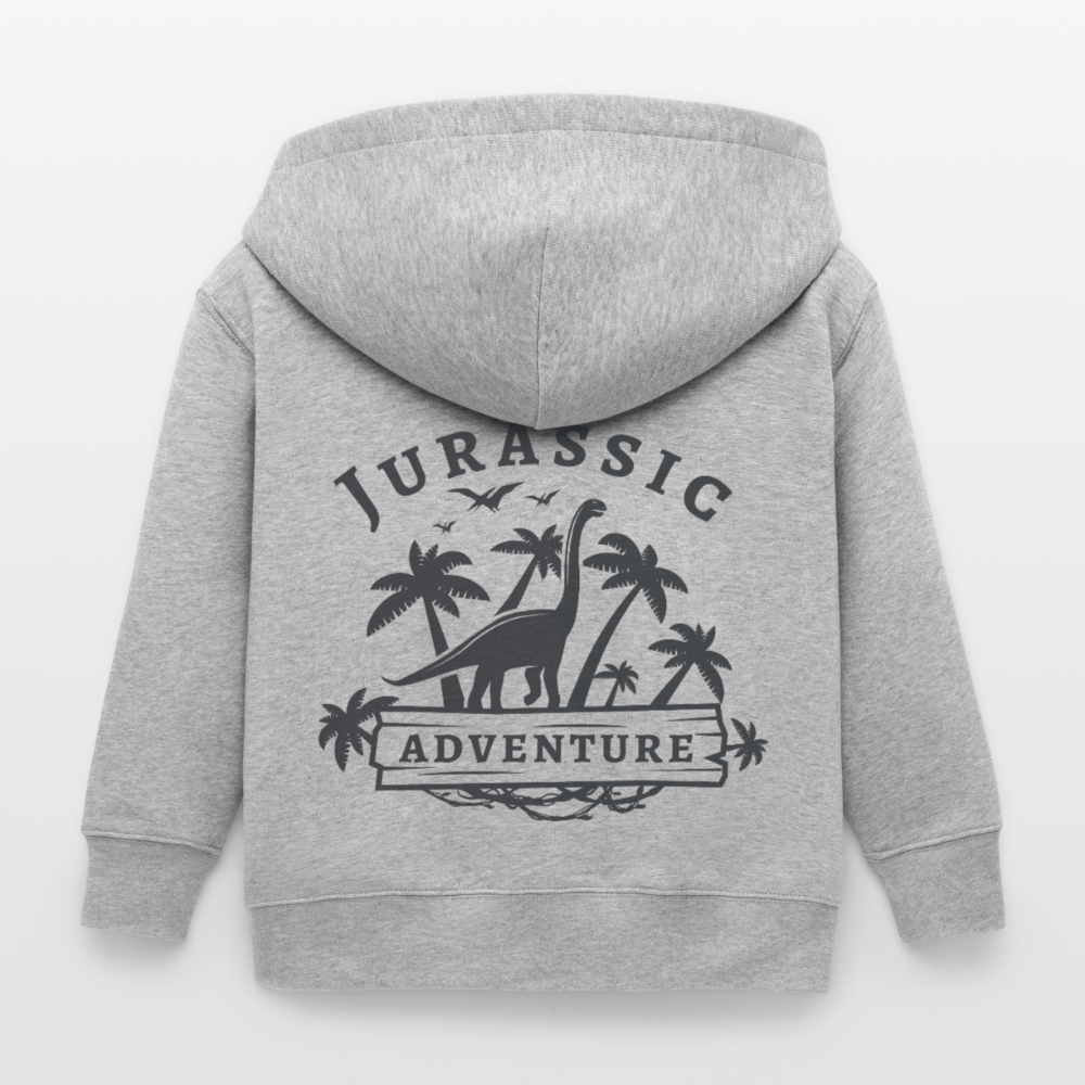 Dinosaurier Premium Kinder Sweatjacke - heather grey