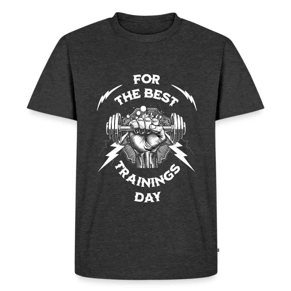 FOR THE BEST Premium T-Shirt - heather anthracite