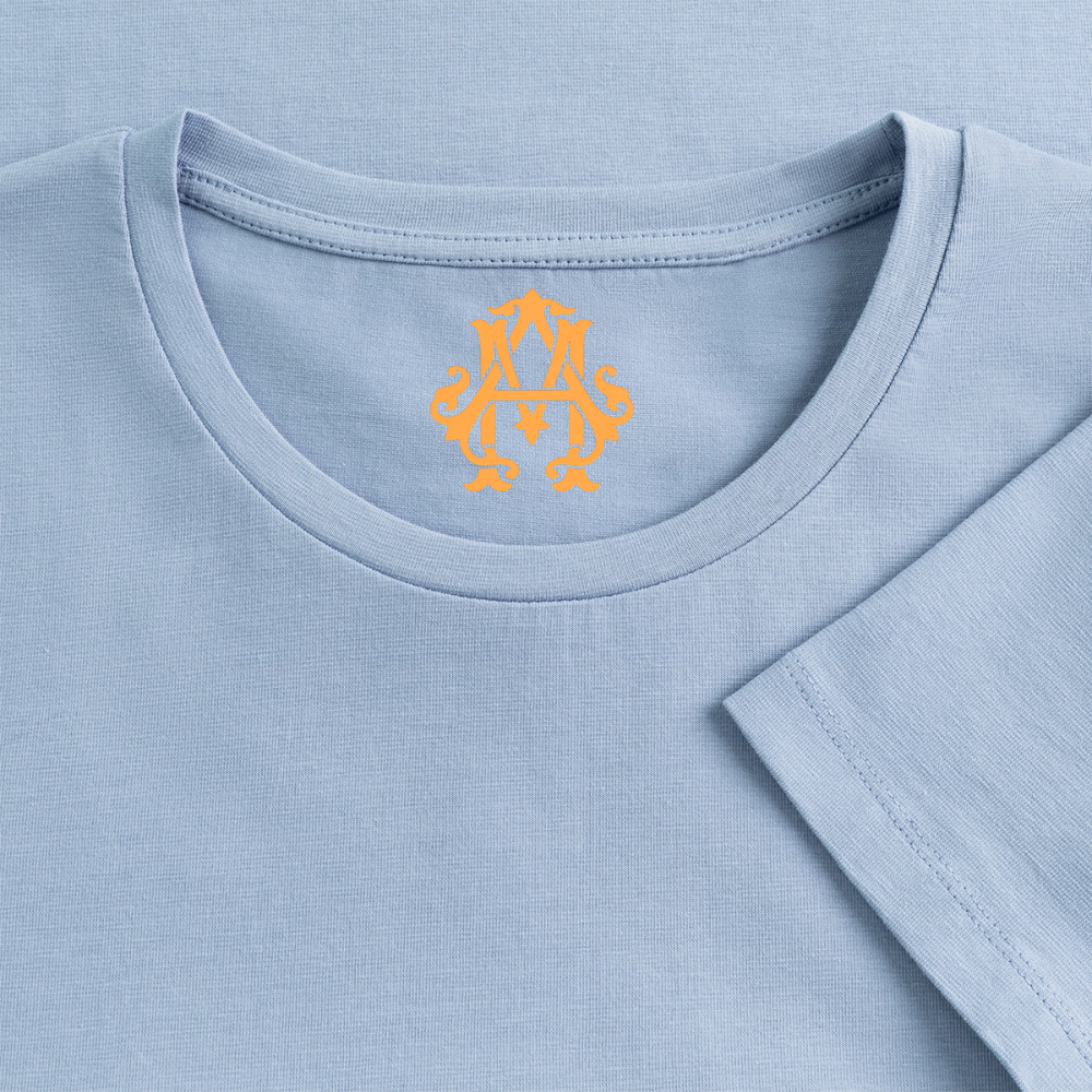Zitat Aufdruck Premium T-Shirt Women - light blue
