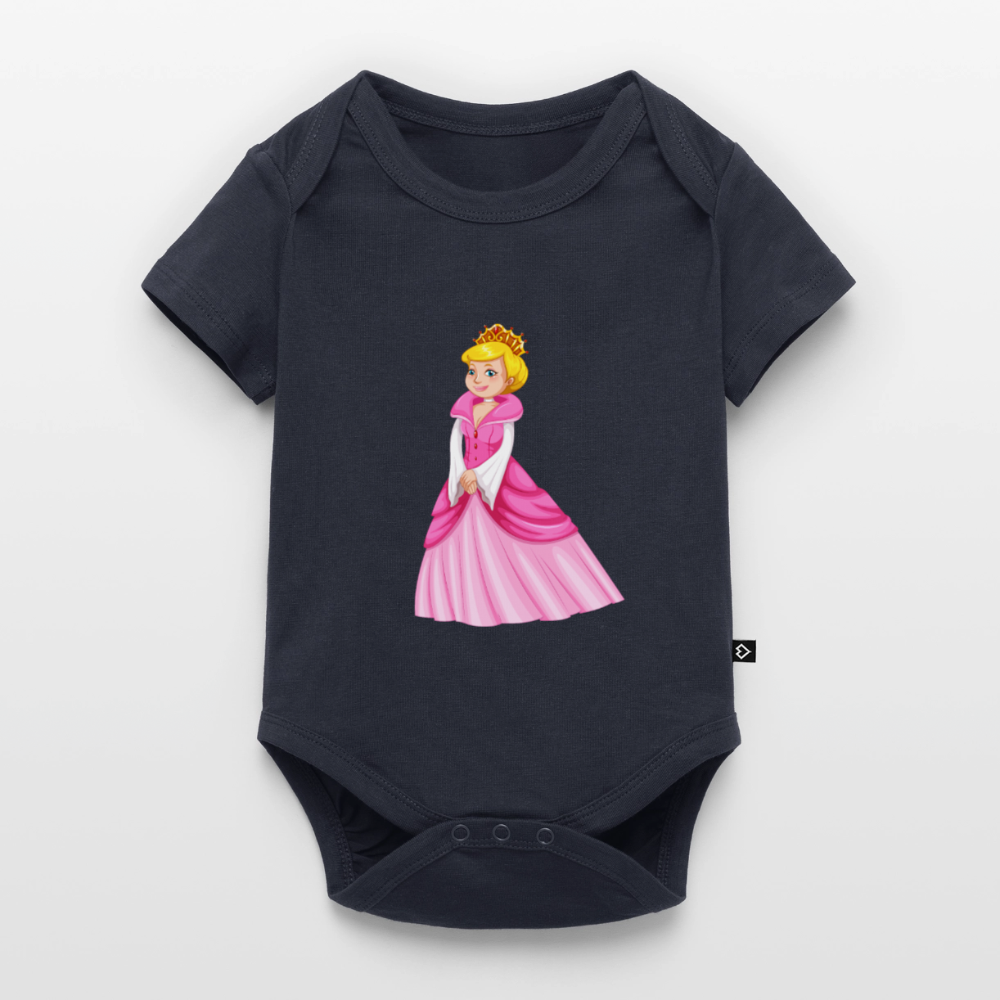 Prinzessin Premium Baby Kurzarm-Body - navy