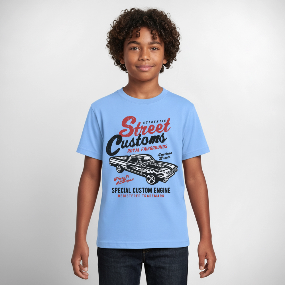 STREET CUSTOMS Teenager T-Shirt - sky blue