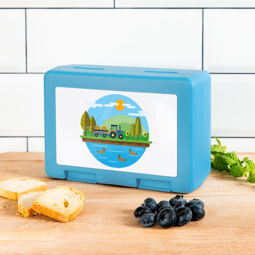 Bauernhof Brotdose - sapphire blue