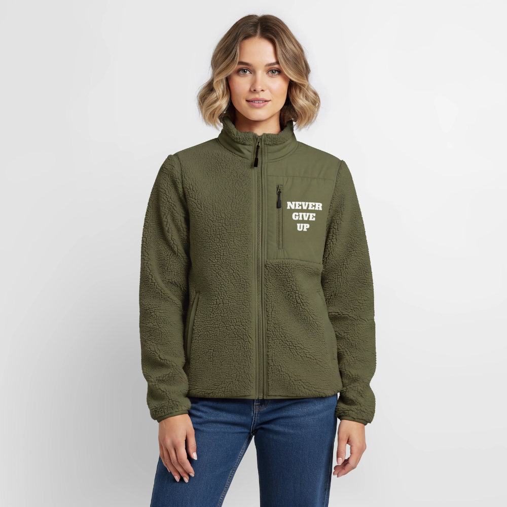 Never give up Sherpa - Jacke - khaki