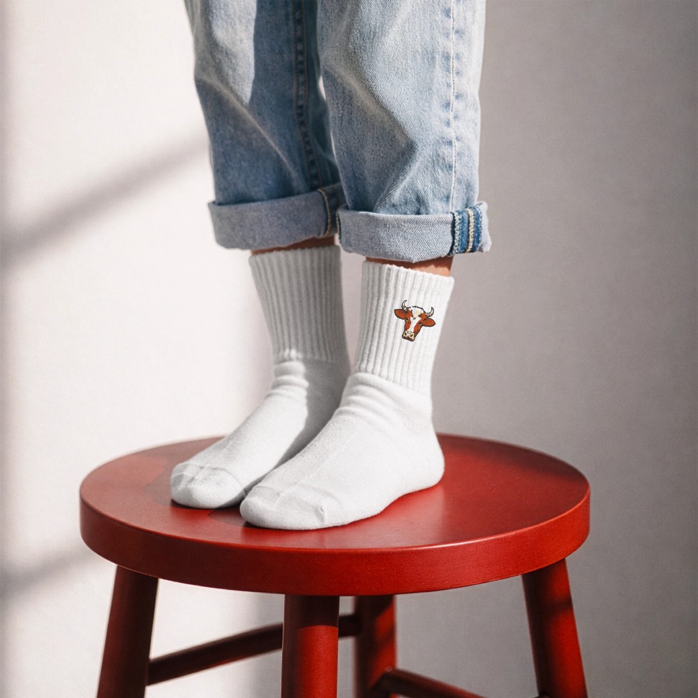 Stier Kinder Tennissocken - white