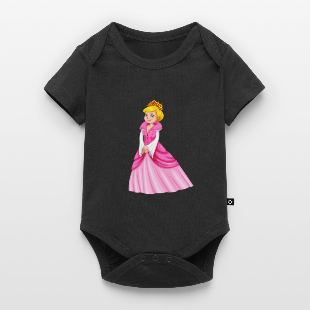 Prinzessin Premium Baby Kurzarm-Body - black