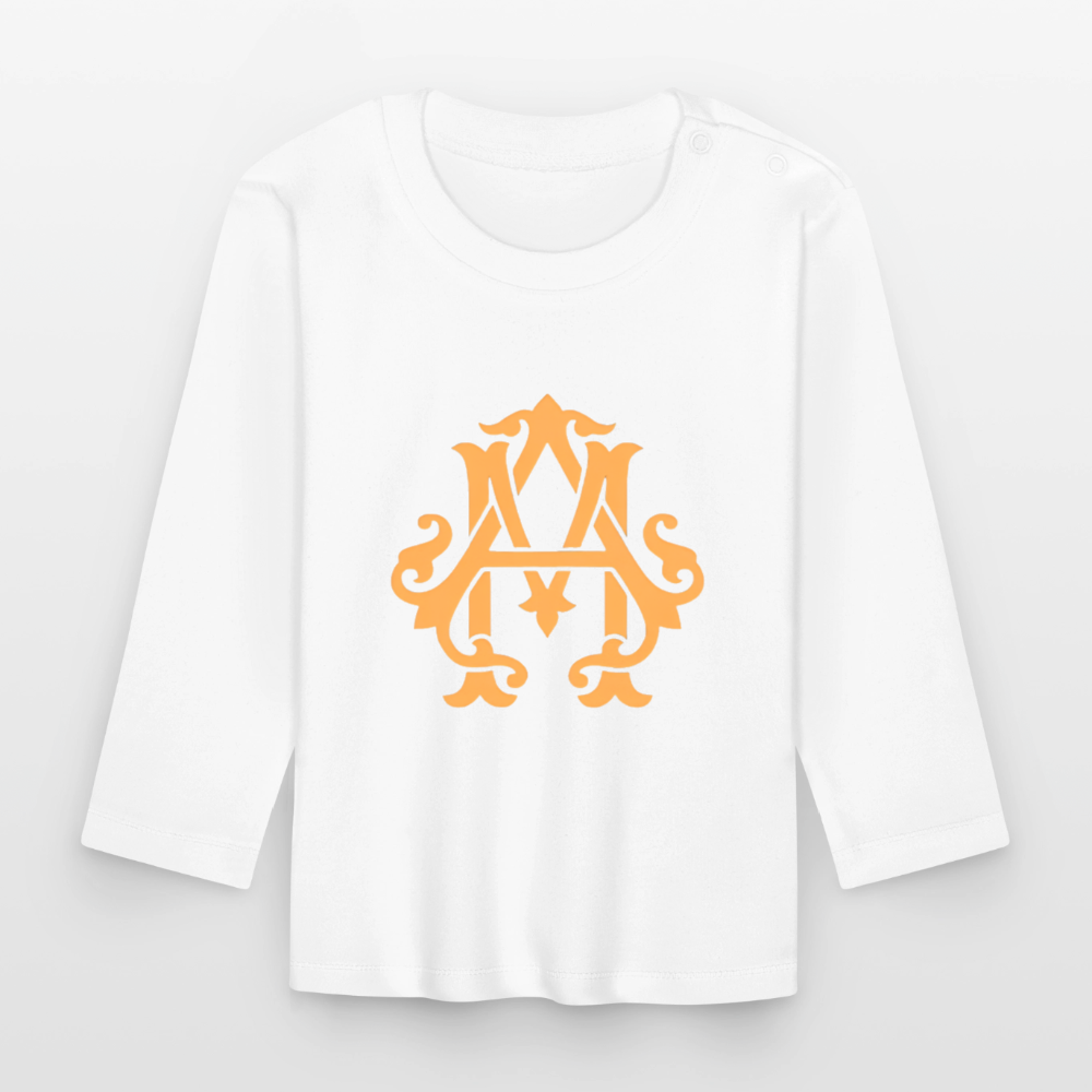 adligemotivation Premium Logo Baby Langarmshirt - white