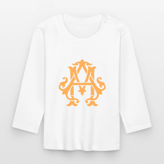 adligemotivation Premium Logo Baby Langarmshirt - white