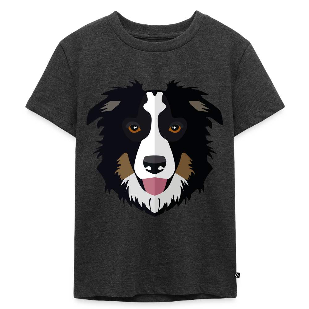 Hund Premium Kinder T-Shirt - heather anthracite