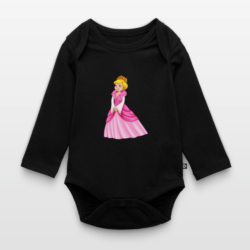 Prinzessin Premium Baby Langarm-Body - black