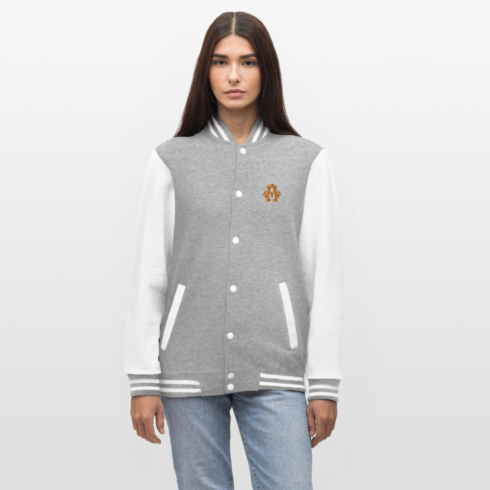 adligemotivation College Jacke - heather grey/white