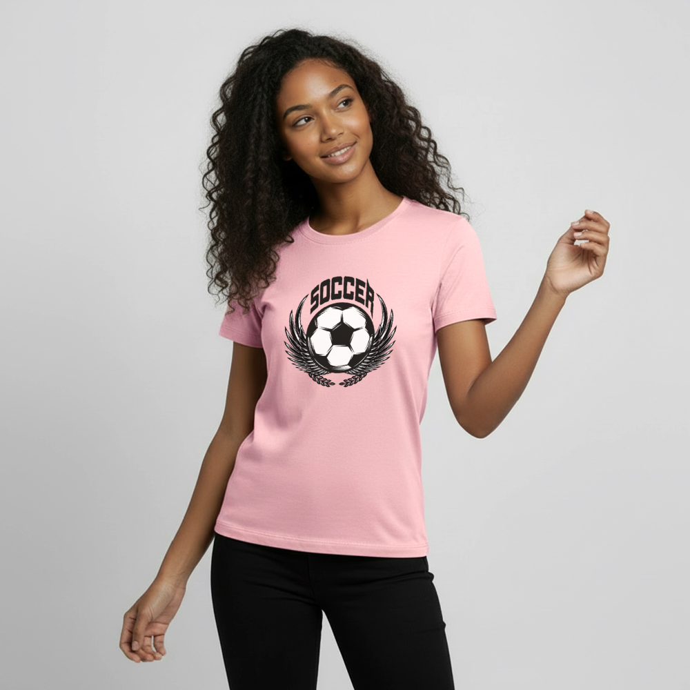 Fussball Premium Teenager T-Shirt - rose