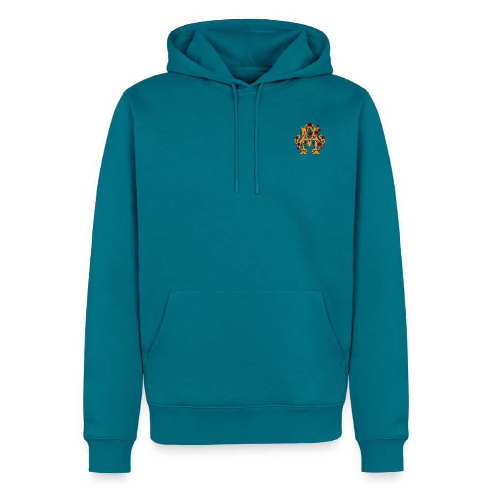 FAITH, HOPE, LOVE Premium Hoodie - petrol