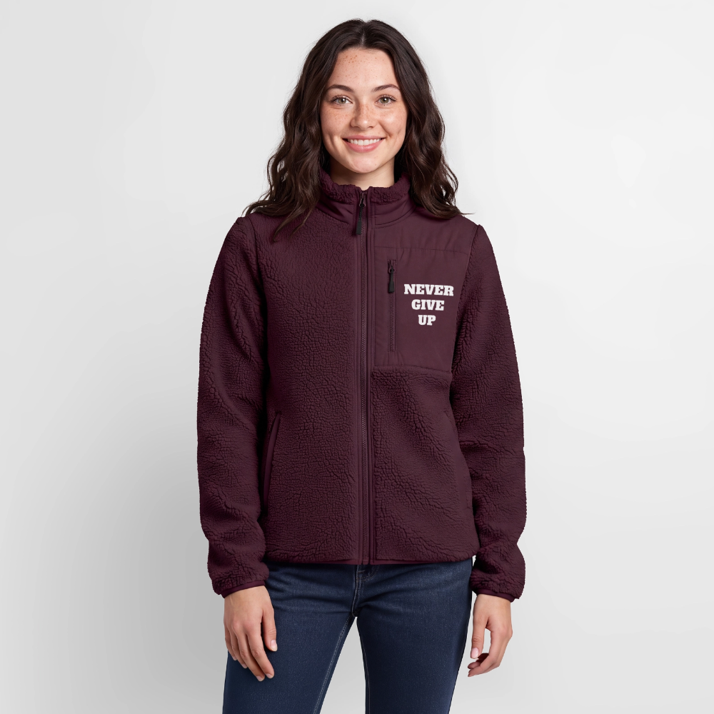 Never give up Sherpa - Jacke - maroon