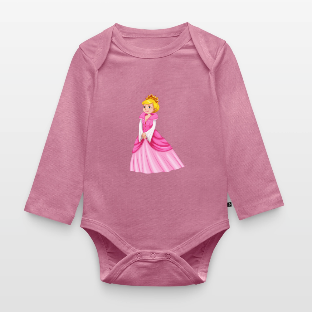 Prinzessin Premium Baby Langarm-Body - mauve