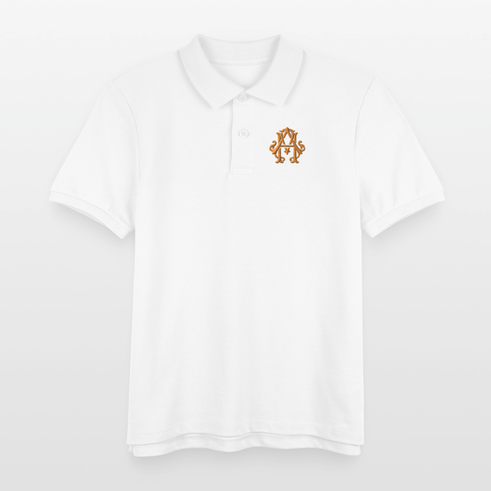 adligemotivation Premium Logo Kinder Poloshirt - white
