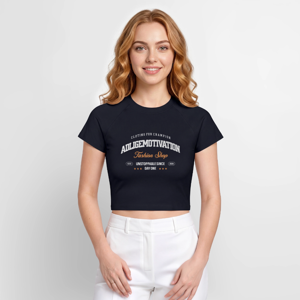 CLOTING FOR CHAMPION Cropped T-Shirt - navy