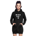 Never give up Hoodie Dress - black