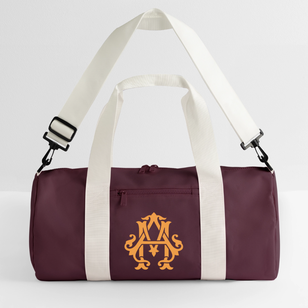 Gym Mausi Duffel Bag - burgundy/off white