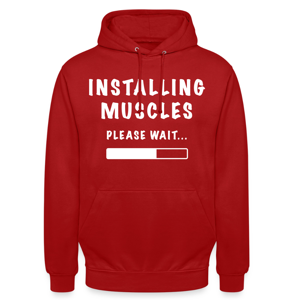 INSTALLUNG MUSCLES  Hoodie - red
