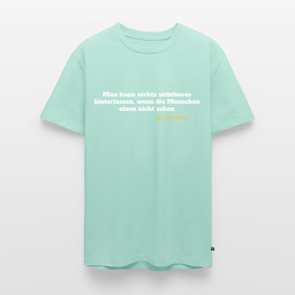 Zitat Aufdruck Premium T-Shirt - mint 