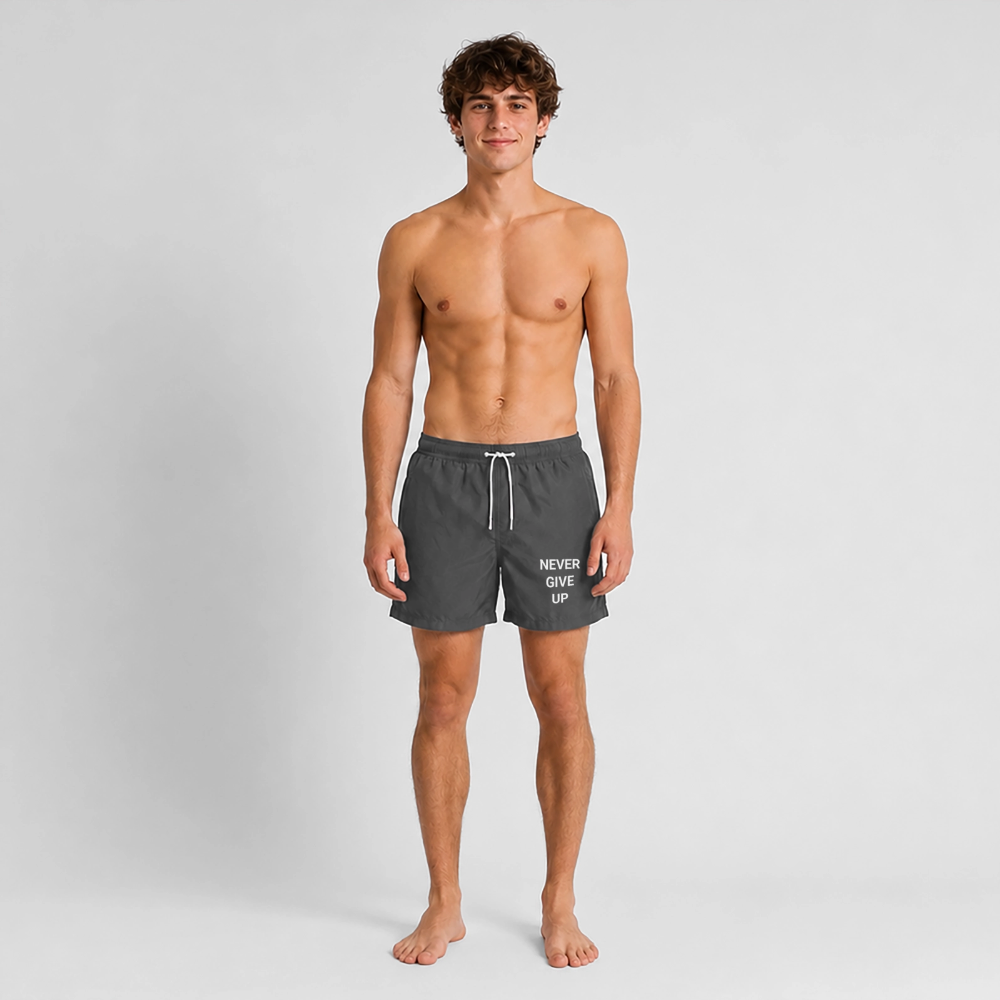 Never give up Badeshorts - anthracite